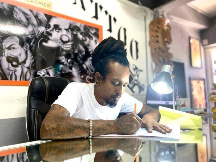 Premium tattoo studio montage in Mauritius